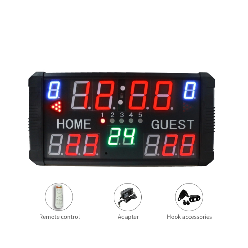Factory Prices Wall Mounted Electronic Basketball Scoreboard Digital Time Scoreboard for Sale