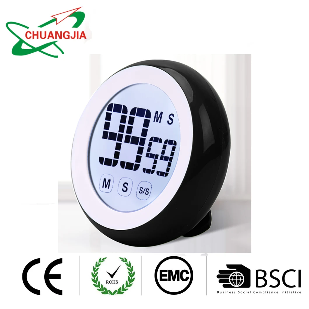 Factory Colorful Round Digital Kitchen Countdown Timer