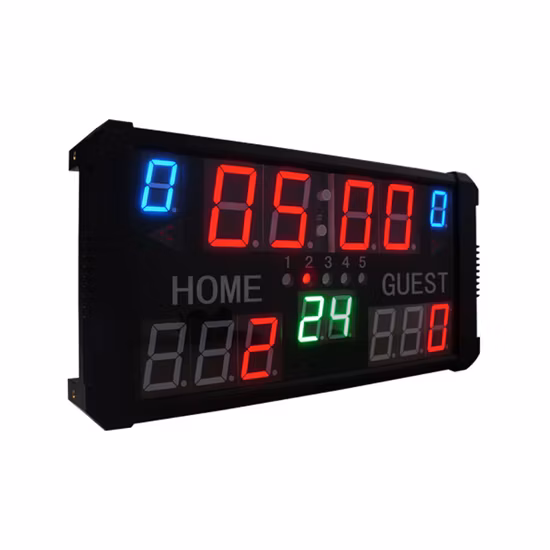 Tabellone segnapunti digitale elettronico automatico di pallacanestro, pallavolo, partita di calcio a LED nella vendita all'ingrosso in fabbrica