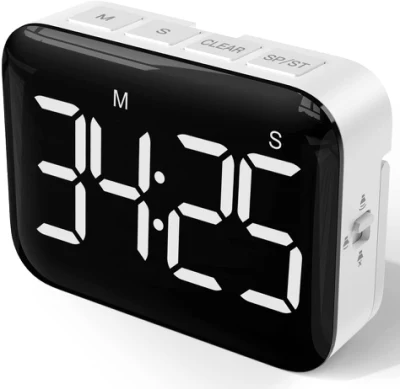 Ampio display LCD, timer da cucina digitale, timer per il conto alla rovescia magnetico