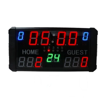 Tabellone segnapunti digitale per interni ed esterni a LED elettronico Basket Tennis Calcio Badminton Display a LED Tabellone segnapunti per meccanico sportivo