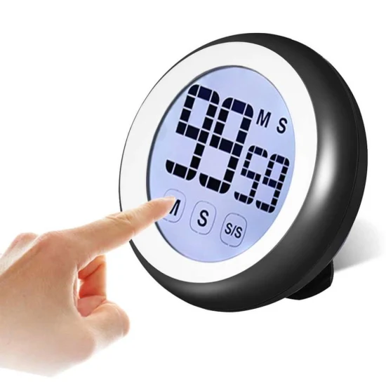 Timer magnetico con allarme sonoro regolabile e grandi cifre LCD retroilluminate